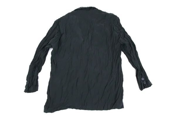 ISSEY MIYAKE Wrinkled Pleats Stand-Collar Jacket K-173083_013