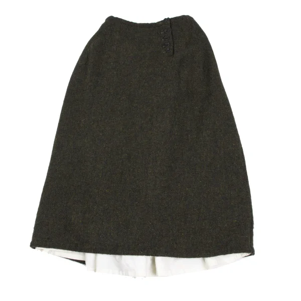 Paul Harnden Colorful Washed Wool Back Gather Skirt K-173084_002