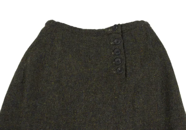 Paul Harnden Colorful Washed Wool Back Gather Skirt K-173084_003