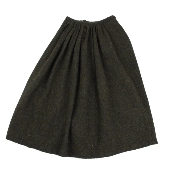 Paul Harnden Colorful Washed Wool Back Gather Skirt K-173084_013