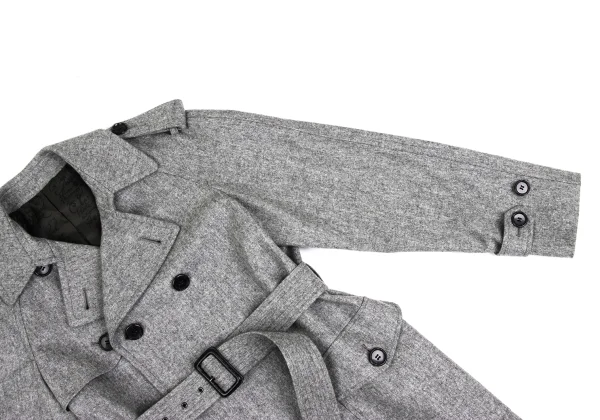 Jean Paul GAULTIER CLASSIQUE Wool Blend Belted Double Coat K-173086_006