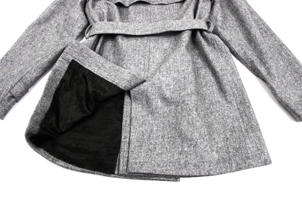 Jean Paul GAULTIER CLASSIQUE Wool Blend Belted Double Coat K-173086_015
