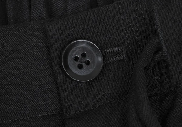Yohji Yamamoto POUR HOMME Wool Gabardine Drawstring Wide Pants K-173088_005