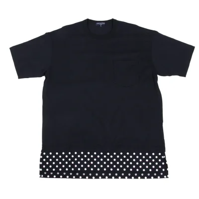 COMME des GARCONS HOMME Hem Dot Switching T-shirt