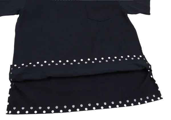 COMME des GARCONS HOMME Hem Dot Switching T-shirt K-173089_008
