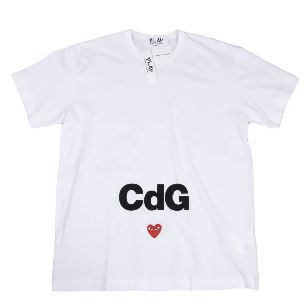 PLAY COMME des GARCONS Logo Printed T-shirt White XXL K-173090_001