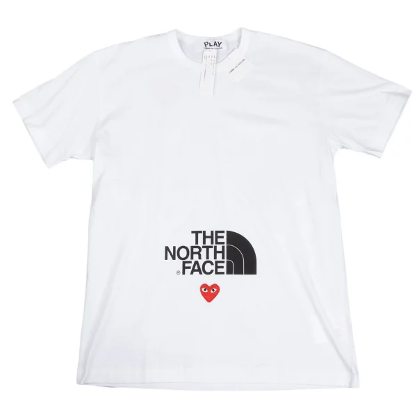 PLAY COMME des GARCONS×THE NORTH FACE Logo Printd T-shirt White XXL K-173091_001