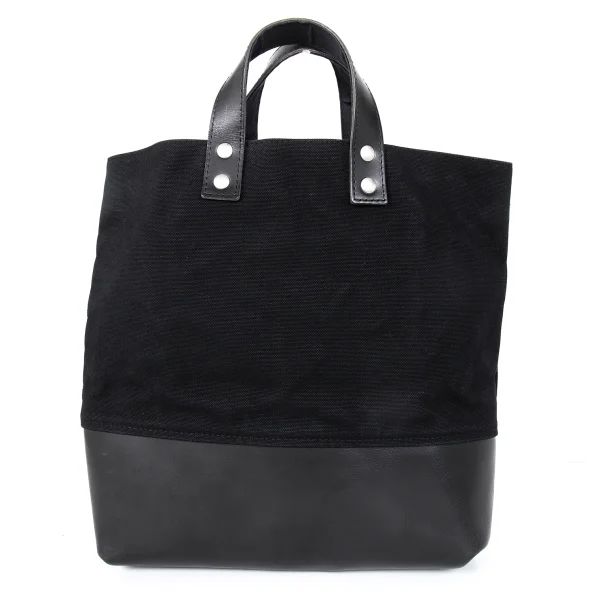 COMME des GARCONS HOMME Leather Switching Canvas Tote Bag K-173092_004