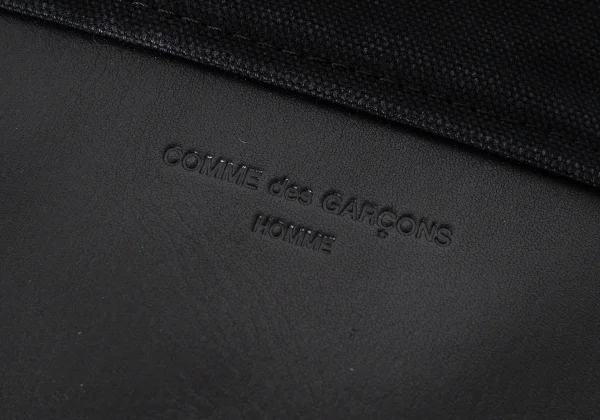 COMME des GARCONS HOMME Leather Switching Canvas Tote Bag K-173092_010