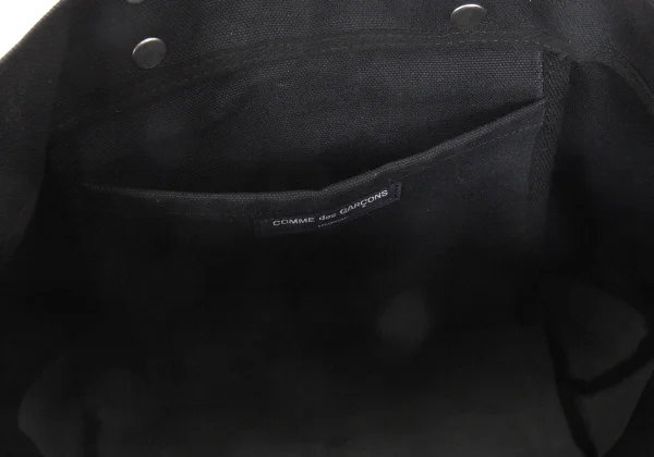 COMME des GARCONS HOMME Leather Switching Canvas Tote Bag K-173092_014