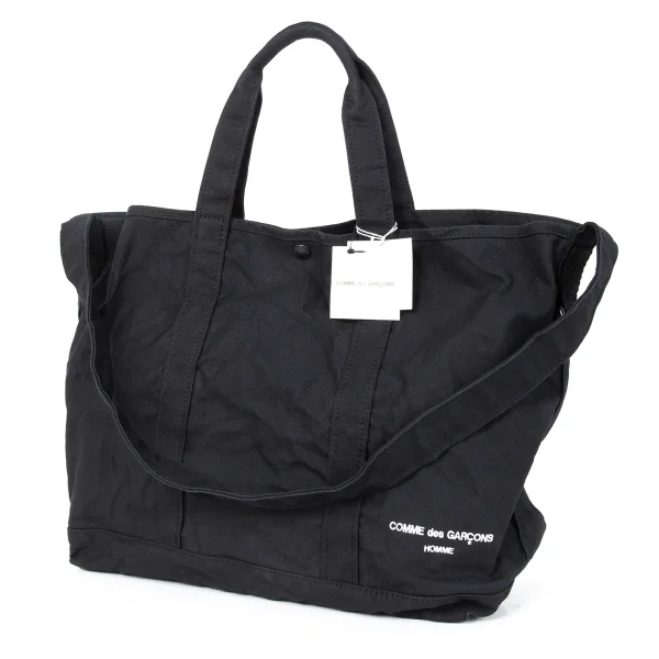 COMME des GARCONS HOMME 2way Canvas Tote Bag Black  K-173093_001