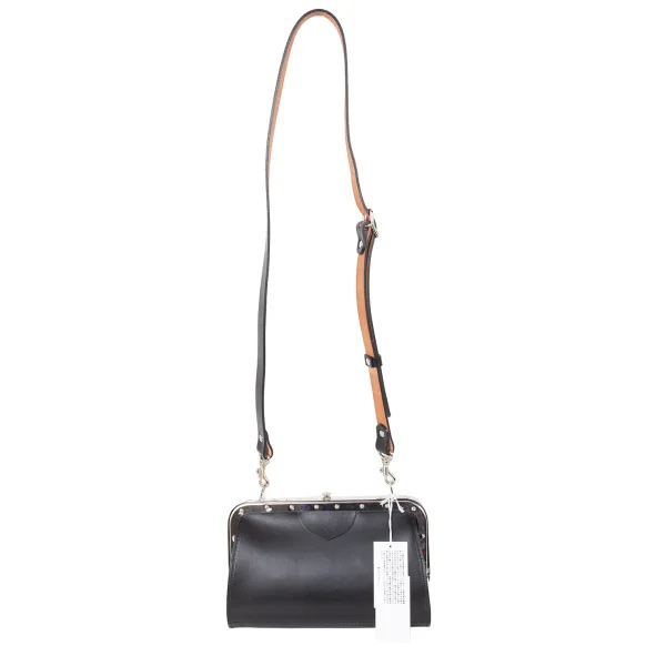 COMME des GARCONS Clasp Closure Design Leather Shoulder Bag K-173095_002