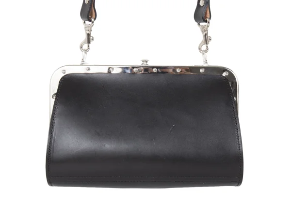 COMME des GARCONS Clasp Closure Design Leather Shoulder Bag K-173095_005