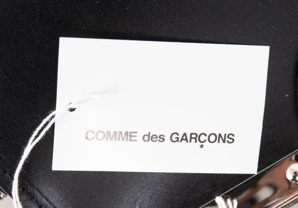 COMME des GARCONS Clasp Closure Design Leather Shoulder Bag K-173095_017