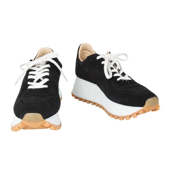 COMME des GARCONS SPALWART Suede Switching Sneakers Black 40(About US 7) K-173096_001