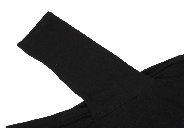 Yohji Yamamoto FEMME Wool Silk Asymmetrical Knit Cardigan K-173100_006