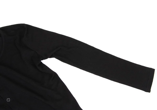 Yohji Yamamoto FEMME Wool Silk Asymmetrical Knit Cardigan K-173100_007