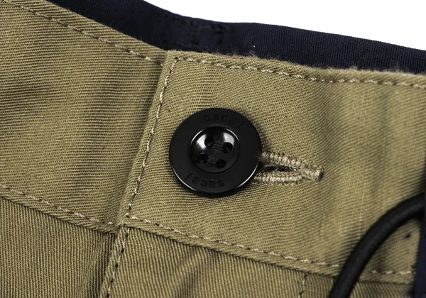 sacai Cotton Linen Bicolor Drawstring Pants K-173105_004