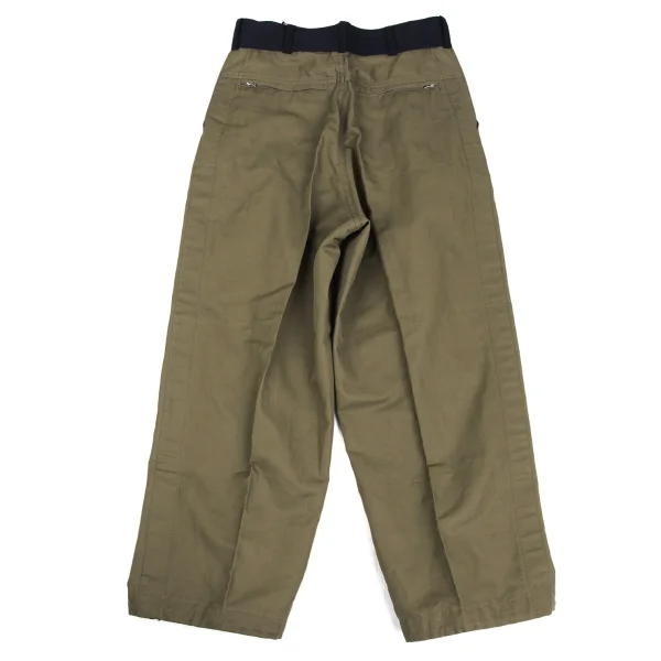 sacai Cotton Linen Bicolor Drawstring Pants K-173105_009