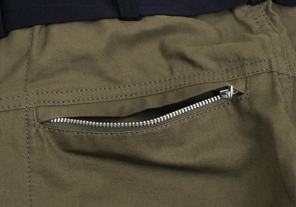 sacai Cotton Linen Bicolor Drawstring Pants K-173105_011