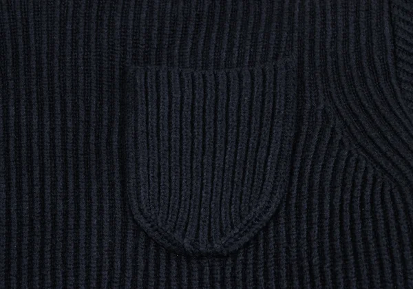 sacai Nylon Twill Docking Pullover Knit Sweater K-173106_004
