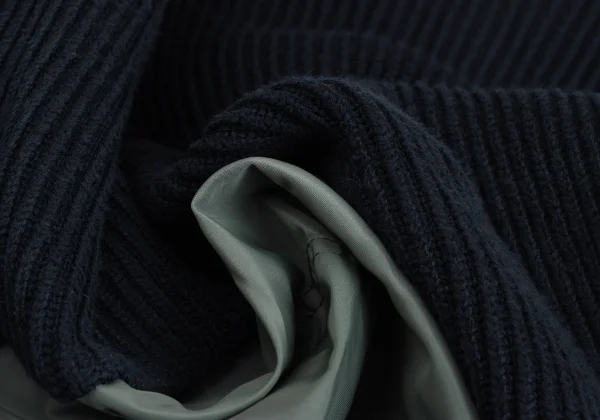 sacai Nylon Twill Docking Pullover Knit Sweater K-173106_015