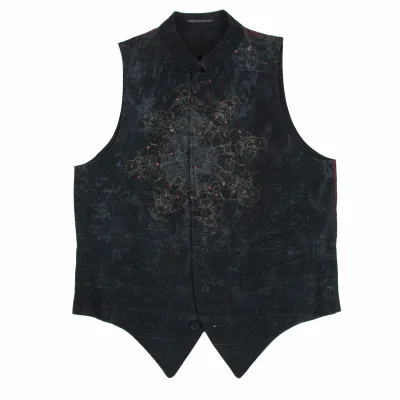 Yohji Yamamoto POUR HOMME Indra Patterned Vest