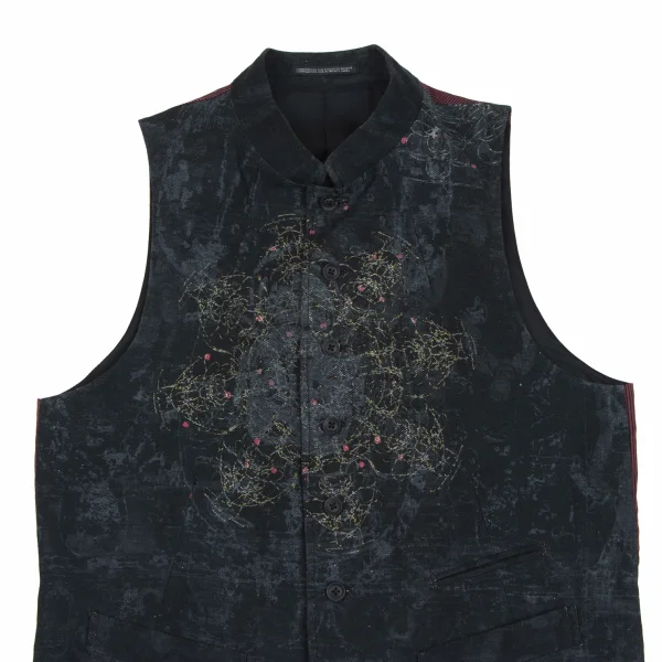Yohji Yamamoto POUR HOMME Indra Patterned Vest K-173110_002