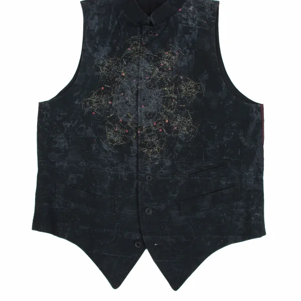 Yohji Yamamoto POUR HOMME Indra Patterned Vest K-173110_005