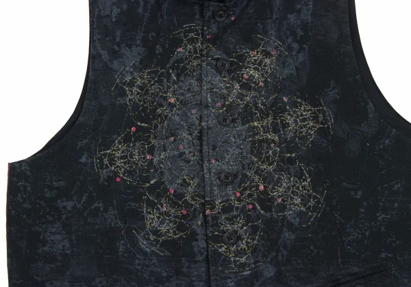 Yohji Yamamoto POUR HOMME Indra Patterned Vest K-173110_006