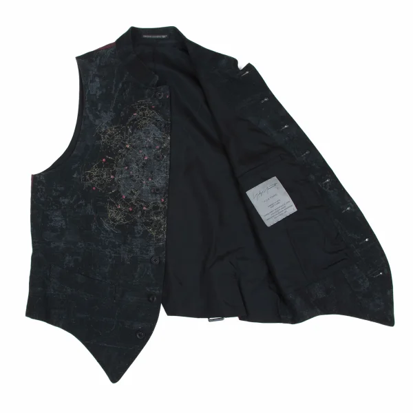 Yohji Yamamoto POUR HOMME Indra Patterned Vest K-173110_009