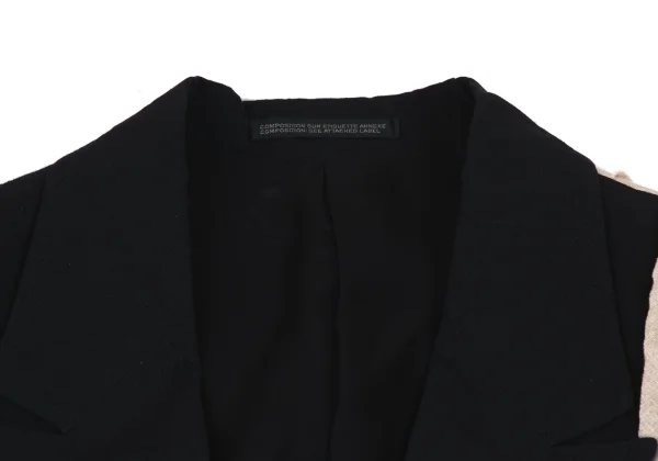 Yohji Yamamoto POUR HOMME Linen Switching Jacket K-173112_003