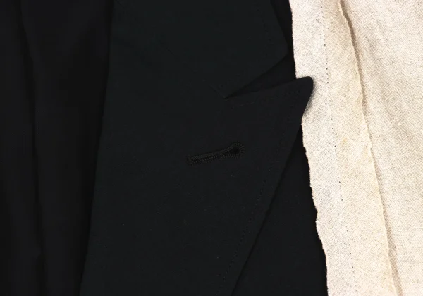 Yohji Yamamoto POUR HOMME Linen Switching Jacket K-173112_004