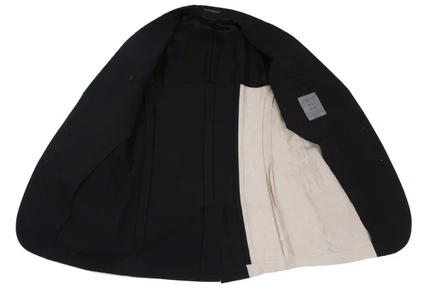 Yohji Yamamoto POUR HOMME Linen Switching Jacket K-173112_013