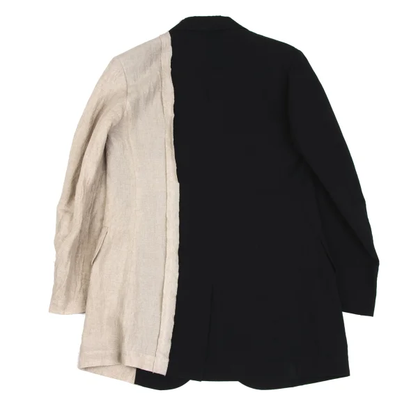 Yohji Yamamoto POUR HOMME Linen Switching Jacket K-173112_014
