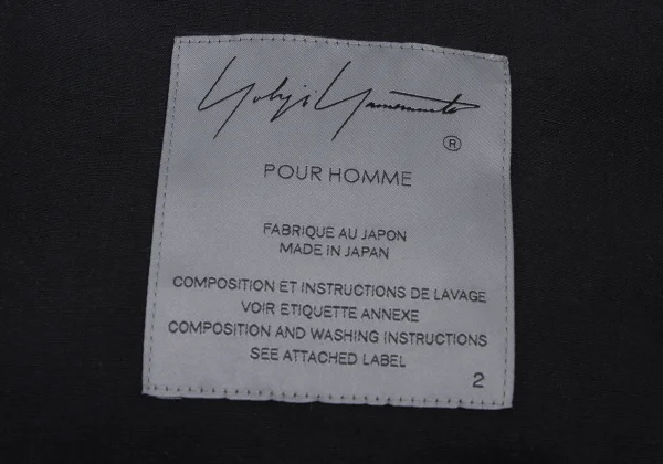 Yohji Yamamoto POUR HOMME Linen Switching Jacket K-173112_020