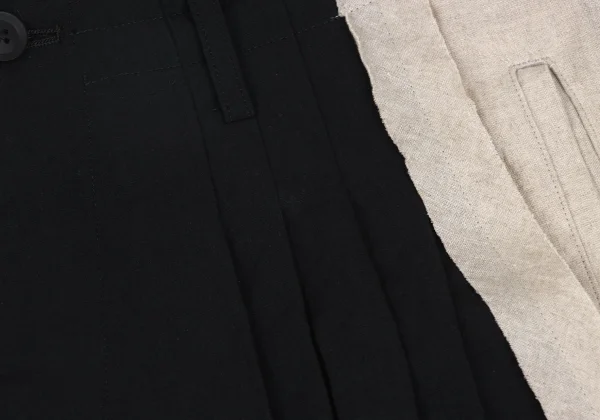 Yohji Yamamoto POUR HOMME Linen Switching Pants K-173113_005
