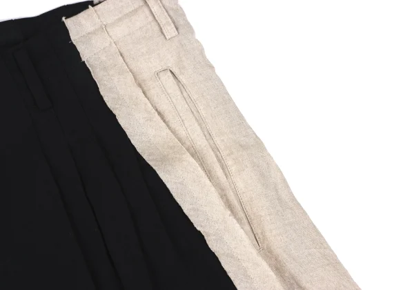 Yohji Yamamoto POUR HOMME Linen Switching Pants K-173113_006