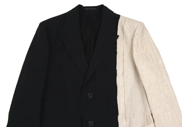 Yohji Yamamoto POUR HOMME Linen Switching Jacket & Pants K-173114_003