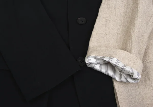 Yohji Yamamoto POUR HOMME Linen Switching Jacket & Pants K-173114_007