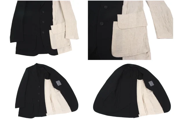 Yohji Yamamoto POUR HOMME Linen Switching Jacket & Pants K-173114_008