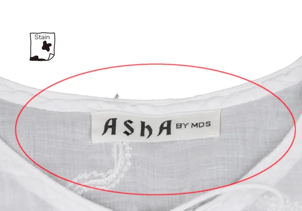 ASHA BY MDS Wave Embroidery Cord-neck Skipper Blouse K-173122_005