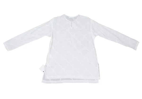 ASHA BY MDS Wave Embroidery Cord-neck Skipper Blouse K-173124_010