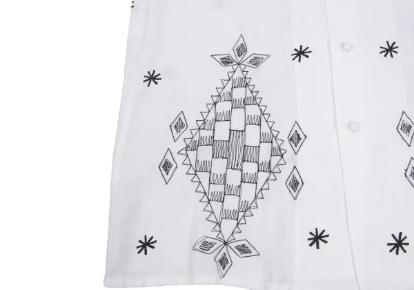 ASHA BY MDS Graphic Embroidery Print Blouse K-173126_012