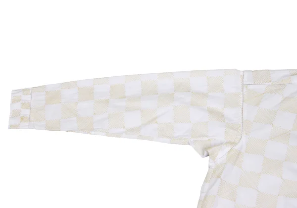 ASHA BY MDS Check Embroidery Stand-collar Blouse K-173129_005