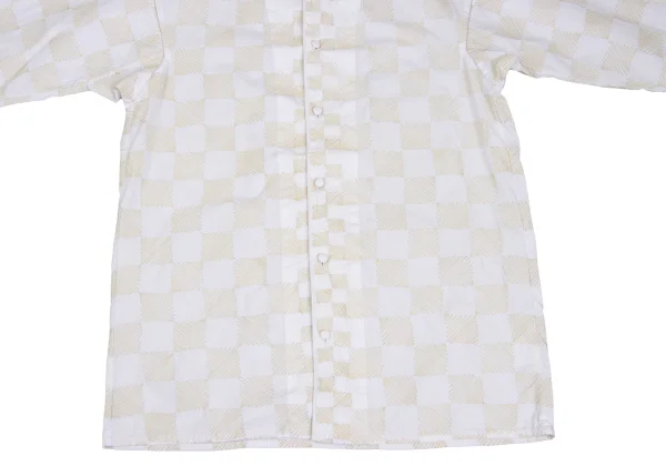 ASHA BY MDS Check Embroidery Stand-collar Blouse K-173129_010