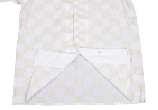 ASHA BY MDS Check Embroidery Stand-collar Blouse K-173129_012