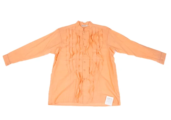 ASHA BY MDS Front Tuck Frill Stand-collar Blouse K-173130_002