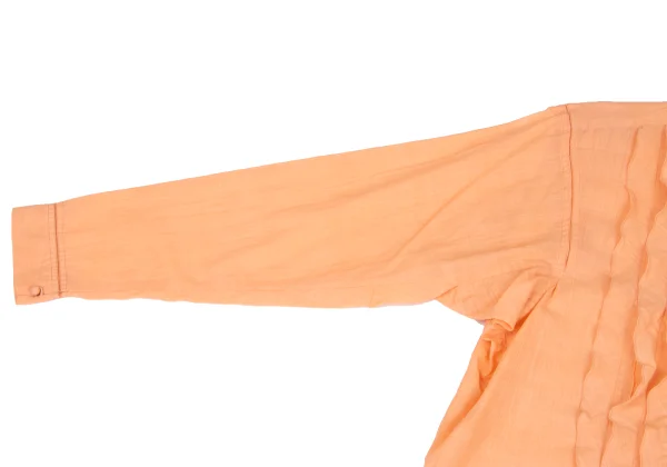 ASHA BY MDS Front Tuck Frill Stand-collar Blouse K-173130_006