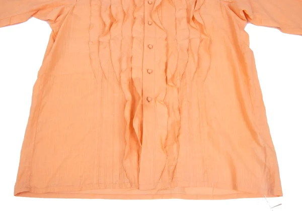 ASHA BY MDS Front Tuck Frill Stand-collar Blouse K-173130_008